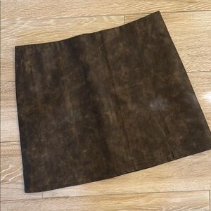 Brown Mini Skirt